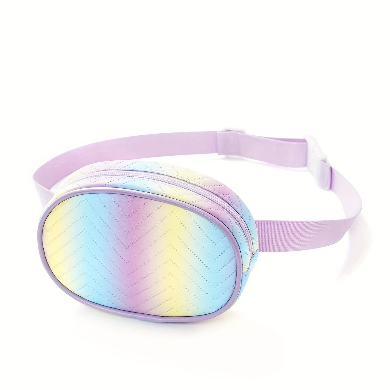Kids Rainbow Pattern Waist Bag for Outdoor Sports