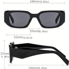 Rectangle Frame Sunglasses Gradient Lens UV400