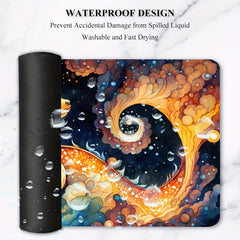 Large Gaming Mouse Pad for Computer Laptop 24x14in Non Slip Rubber Base