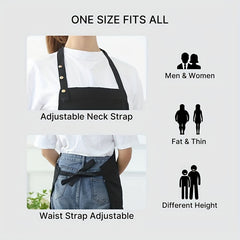 Waterproof Unisex Apron with Pockets for Gardening Cooking