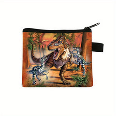 Dino Coin Purse Animal Zipper Storage Bag Kids Gift