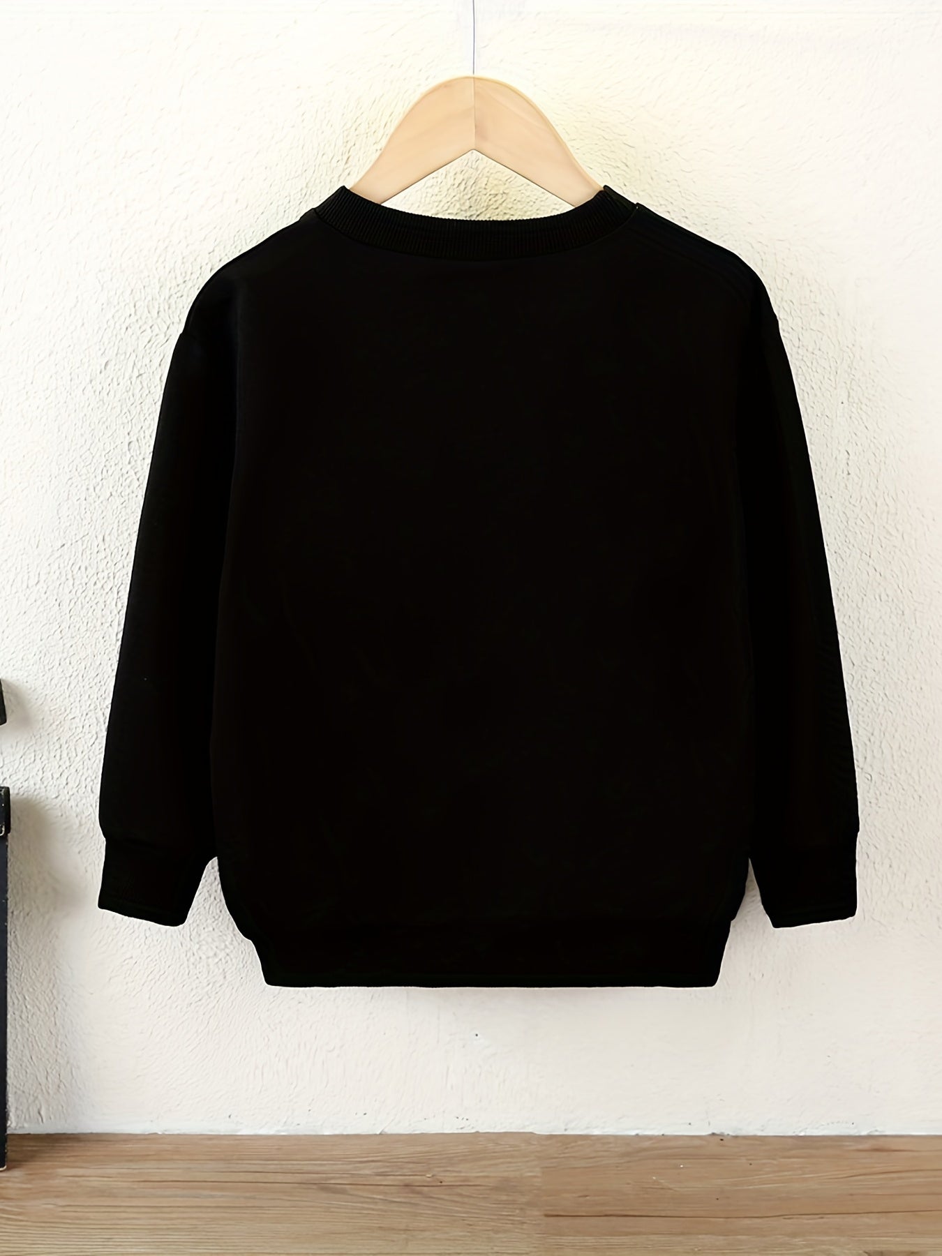 HAPPY HALLOWEEN Letter Print Sweatshirt For Boys