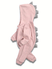 Soft Cotton Hooded Animal Romper for Baby Boys Girls