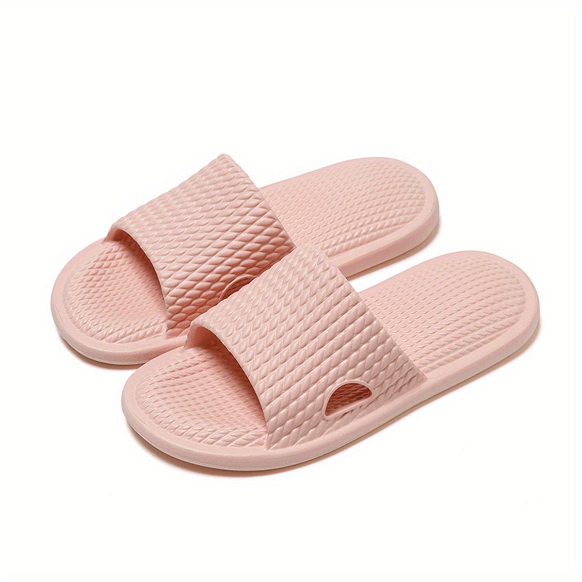 Women's Solid Pillow Slides Open Toe Non slip Home Slides