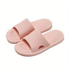 Women's Solid Pillow Slides Open Toe Non slip Home Slides