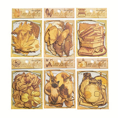 20pcs Morphin Night And Autumn Retro Sticker Pack Bookmark Journal Material