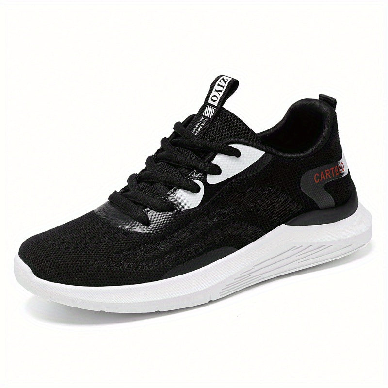Women's Breathable Knit Sneakers Lace Up Outdoor Shoes Lightweight