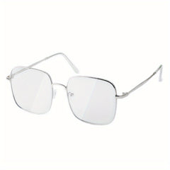 Clear Lens Glasses Anti Light Metal Frame Glasses