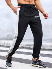 Men's Loose Fit Side Striped Sports Shorts for Outdoor Activities