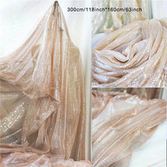 Rose Gold Mesh Fabric Sequin Wedding Dress Background Cloth