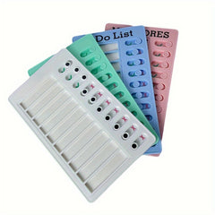1pc Fitness Week Plan Board Daily Workout Plan Recording Machine