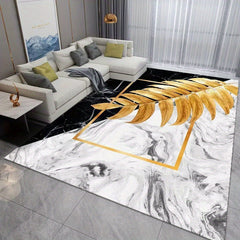 Modern Area Rug for Living Room Soft Polyester Fiber Carpet