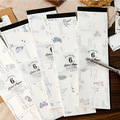 30 Sheets Memo Pad Summer Flower Series DIY Decoration Base Post