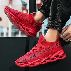 Men's Red Lightweight Running Shoes Christmas Gift