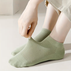 5 Pairs Breathable Hollow Out Ankle Socks Women's Stockings