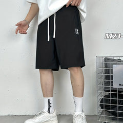 Men's Letter Print Comfy Nylon Shorts - Summer Basketball Fitness