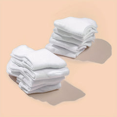 10 Pairs Kids Plain Breathable Short Socks