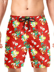 Flamingo Drawstring Swim Trunk Men's Board Shorts