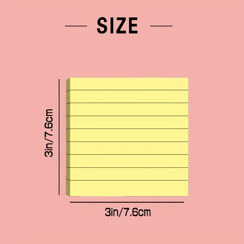 10 Pastel Sticky Notes 3x3 Pads Adhesive Memo Stickers