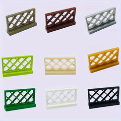 9pcs Farm & Garden Building Blocks Set DIY Animal Scene Bridge Ranch Fence Net
