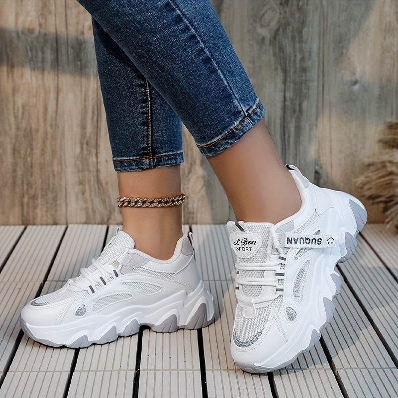 Women's Spring Fleece High Sports Shoes Dad Shoes