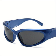 Wrap Around Sunglasses Y2K Style Eyewear UV Blocking