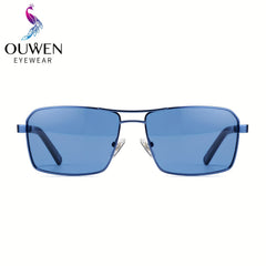 VIVIENFANG Retro Square Frame Aviator Sunglasses UV Protection