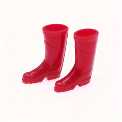 Silicone Rain Boots for 1:12 Dollhouses, Various Colors, Realistic Garden Scene