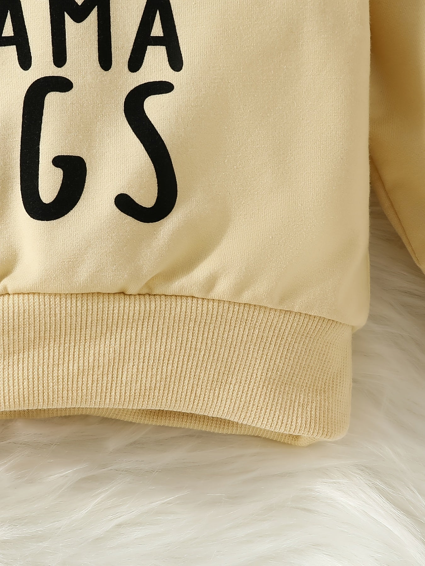 Baby Casual Style Letter Print Sweatshirt