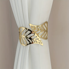 Alloy Leaf Pattern Curtain Buckle for Home Decor