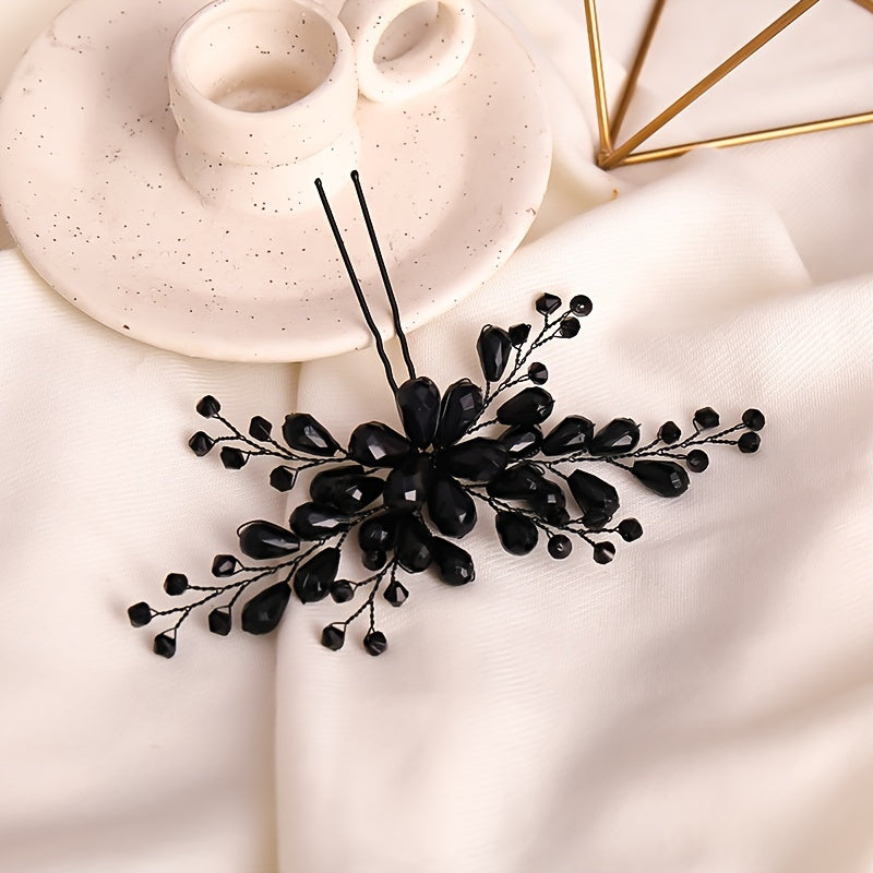 Vintage Baroque Hairpin Tiara Wedding Hair Jewelry