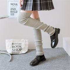 Knitted Leg Warmers Over the Knee Socks Women's Stockings