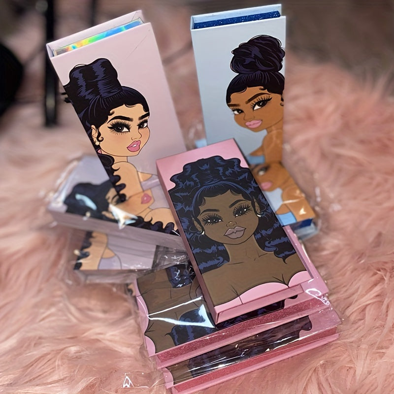 Rectangular Beauty Magnetic False Eyelash Packaging Box 5D Mink Eyelashes