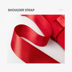 Red Shoulder Crossbody Bag Large Capacity Casual Sports Bag