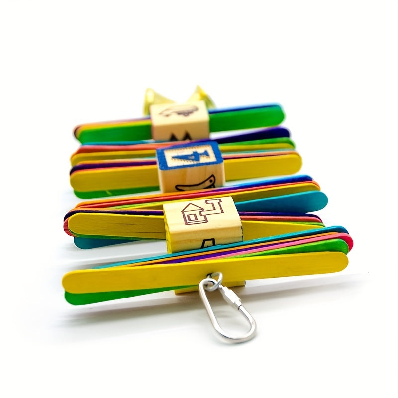 Bird Chewing Toy with Bell for Enrichment