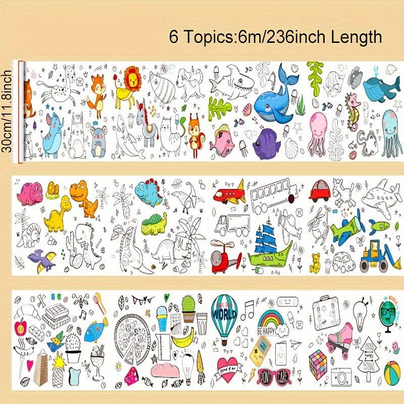 Graffiti Drawing Paper Roll Painting Canvas Non-dirty Wall Gift 118-472 inch