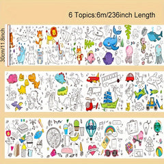 Graffiti Drawing Paper Roll Painting Canvas Non-dirty Wall Gift 118-472 inch