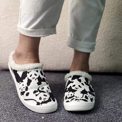 Women's Winter Warm Sneakers Panda Comfy Flat Shoes