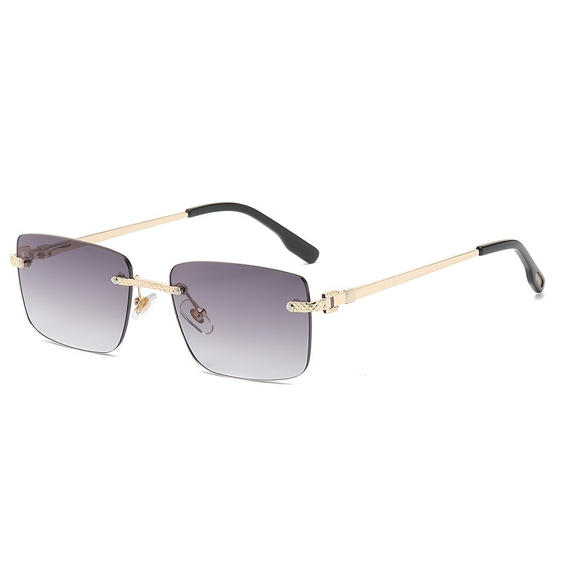 Rimless Sunglasses with Outer Packaging and Glasses Case