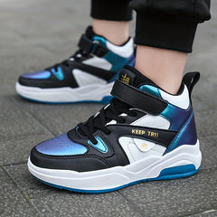 Boys' High Top Basketball Shoes Anti Slip Shock Resistant