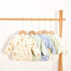 Long Sleeve Waterproof Baby Bib Easy Cleaning Anti Dirt