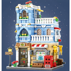 1003pcs Hotel Street Scene Building Blocks Set Creative DIY Educational Toy