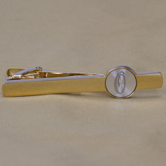 Business Casual Letter Print Copper Tie Clip Gift for Men O