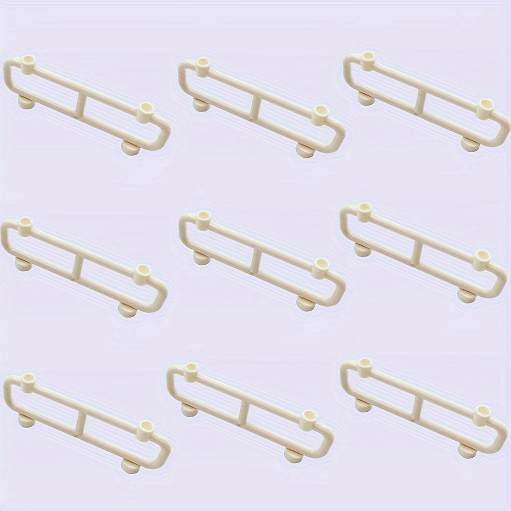 9pcs ABS Building Block Traffic Road Guardrail Set DIY Animal Scene Play