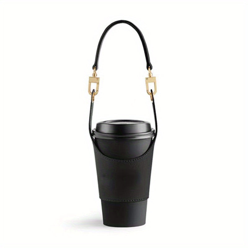 PU Leather Sleeve for Coffee Cup Tea Cup Water Bottle Outdoor Camping Travel