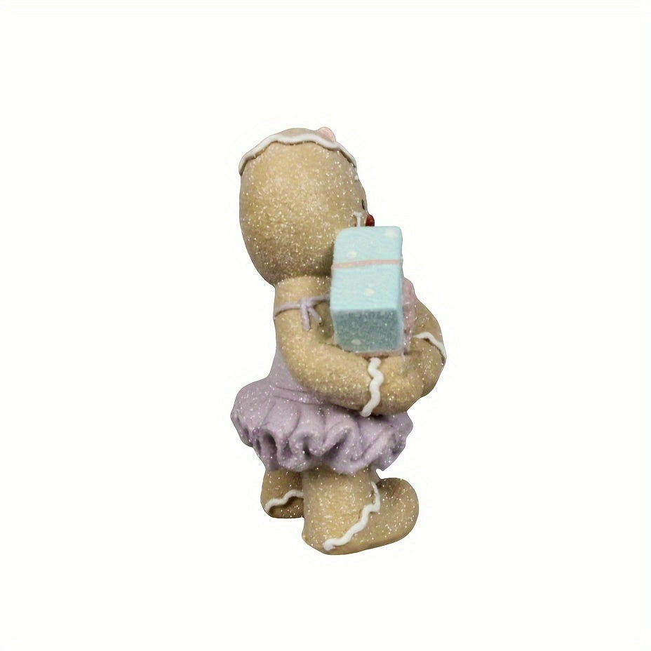 Resin Gingerbread Boy Girl Christmas Decor
