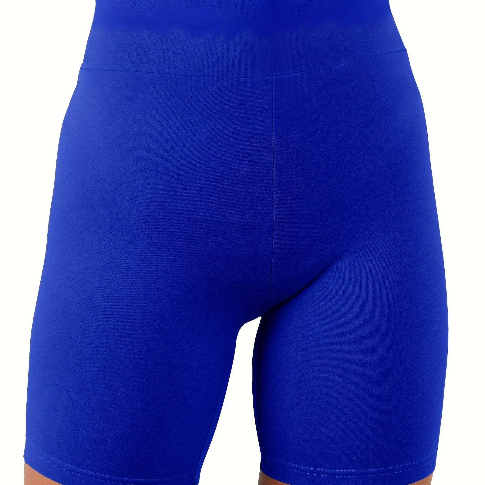 High Waist Biker Shorts Stretchy Yoga Shorts