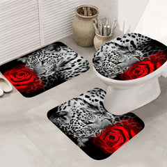 African Safari Leopard Bathroom Set