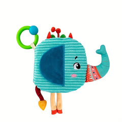 Animal Soft Baby Book Crinkle Fabric Sensory Teething Learning Toy for Babies