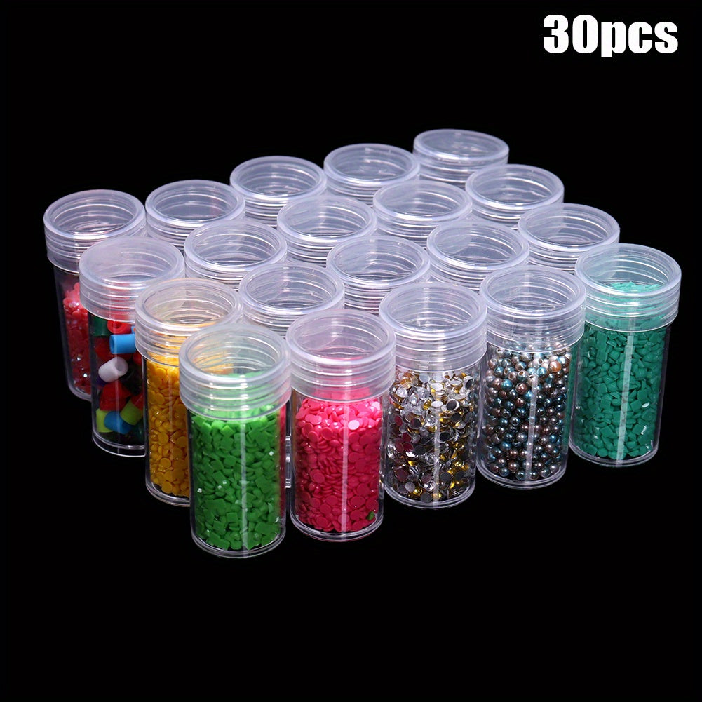 30-60pcs Mini Storage Bottle Diamond Painting Organizer DIY Rhinestone Art